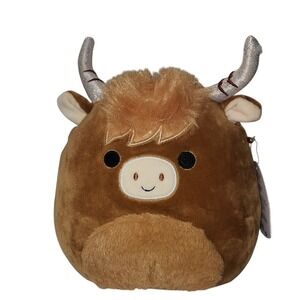 NWT Squishmallows Calton The Highland Cow 8 Inch‎